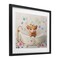 Stupell Industries Baby Cattle in Floral Tub Framed Print Under Glass, design by Shawna Stewart